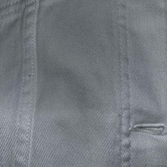 Garage sale price due to stains/spots.  Ralph Lauren white denim jacket size L - Picture 11 of 14